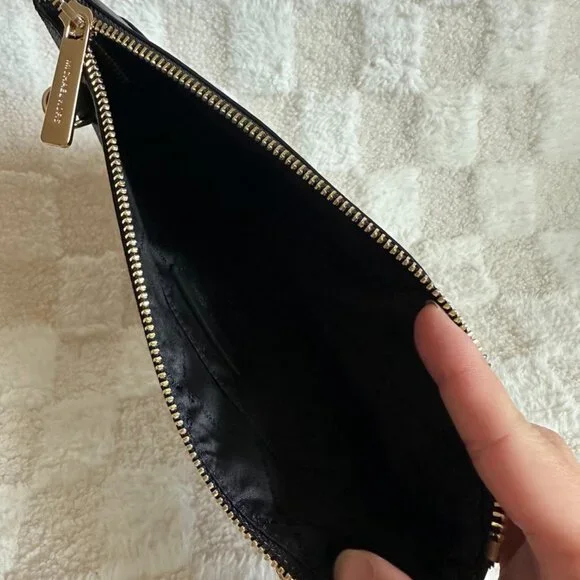 NWT! MK Michael Kors Kimberly 3 In 1 Set Black Leather Tote/Crossbody/Clutch - Picture 13 of 14